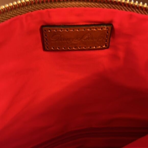 DOONEY & BOURKE PEBBLE GRAIN LEATHER FOLDOVER ZIP CROSSBODY NWT - Picture 8 of 16